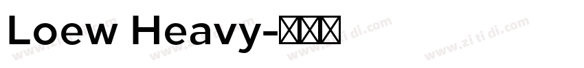 Loew Heavy字体转换